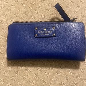 Blue Kate Spade Wallet with wrist